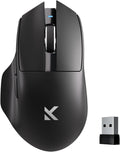 G7 Lightweight Ergonomic Wireless Mouse, PAW3311 12K DPI Sensor, Tri-Mode Connection, Wireless/Wired 1K Polling, 55g Weight, 800mAh Bettery (Black)