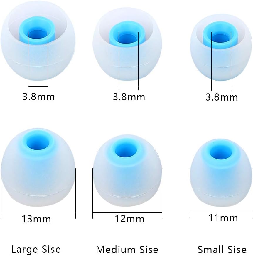 Earbud Tips Replacement Ear Tips Eartips Eargels 9 Pairs SML