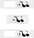 Laptop Camera Cover Slide,Webcam Cover Slide,Protecting Your Privacy Security & Shelter from Breath Lamp – Cute Pattern Design 丨 Fits Laptop & Desktop, PC – Ultrathin for iMac(Cute Panda)