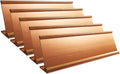5 Pack 2" x 8" Aluminum Desk Name Plate Holder Rose Gold | Office Business by Icomecn