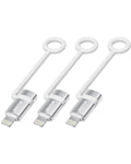 [MFi Certified] USB C to Lightning Adapter, Type C to Lightning Adapter Support 36W PD Fast Charging Compatible with iPhone iPad Silver -3 Pack