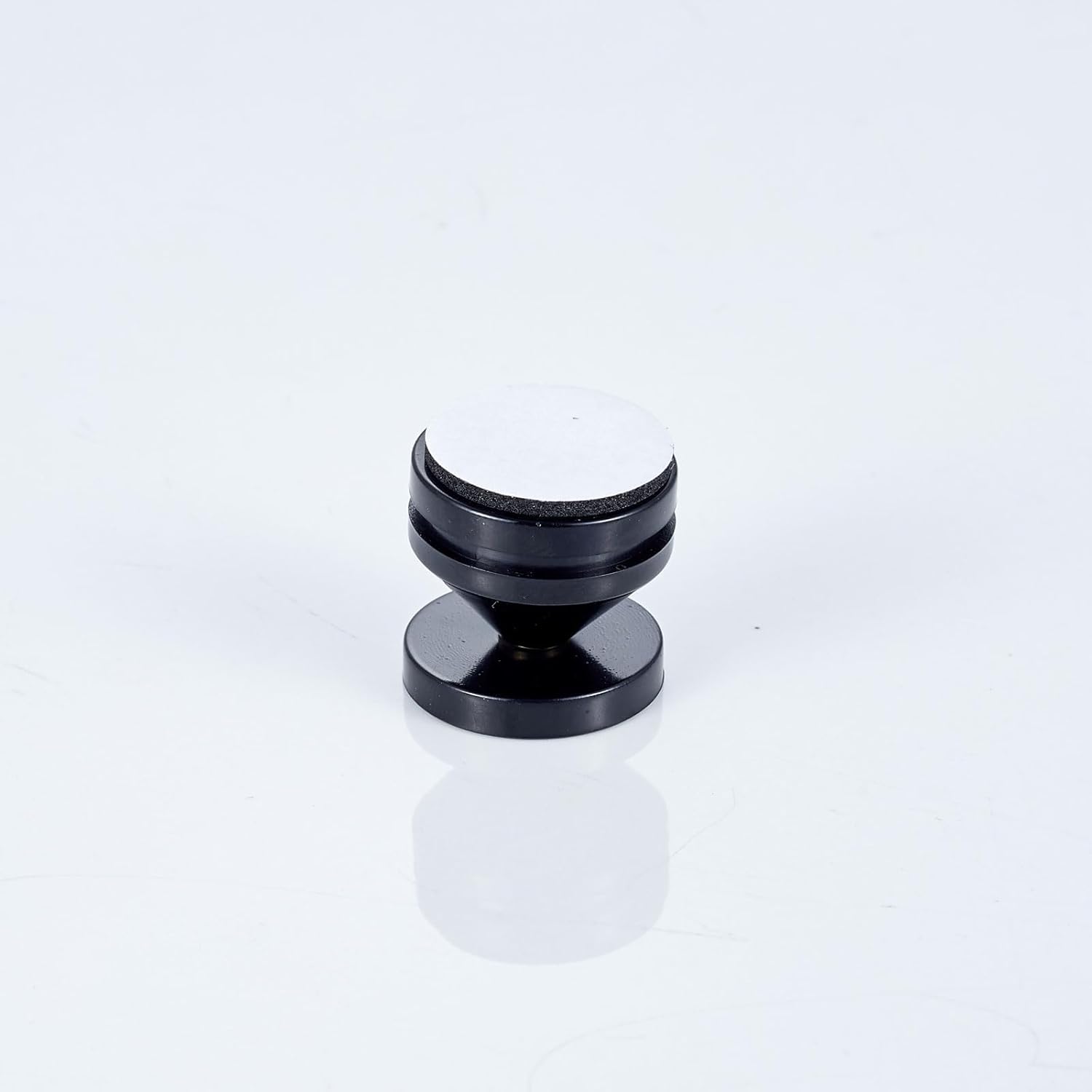 Speaker Spikes Floor Protectors 8pcs, Light Weight Shockproof Speaker Isolation Stand Feet for HiFi Amplifier, Subwoofer, DAC Recorder, Turntable, Cone Base Pad with Adhesive, Black