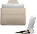 MOFT Laptop Carry Sleeve, 2-in-1 Laptop Bag & Stand for 14" MacBook Air/Pro & Dell/HP/Lenovo/Asus, Stylish Slim Computer Sleeve Bag with Expandable Storage for Computer Accessories, Beach White