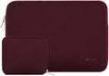 MOSISO Laptop Case 13.3 inch, 13-13.3 inch Laptop Sleeve Bag Compatible with MacBook Air/Pro 13/Pro 14 M5 M4 M3 M2 M1, HP Dell ASUS Lenovo, Neoprene Computer Sleeve Bag with Small Case, Wine Red