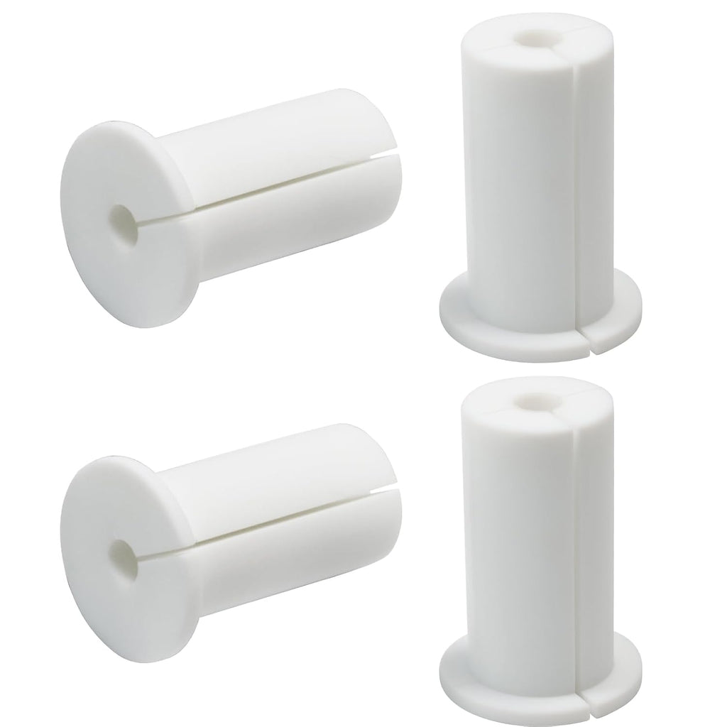 4pc Starlink Cable Grommet 1" Silicone Waterproof Wall Hole Pass Through Split Cable Bushings for TV Wire Ethernet Cord, Starlink Cable Routing Kit Accessories, 52.5mm/2.07" Ht, White