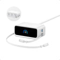 Anker Nano Charging Station, 7-in-1 USB-C Power Strip for iPhone 16, 2.3 ft Anker InstaCord Retractable Cable, 3 USB-C, 1 USB-A, 3 AC, 100W Desktop Fast Charging for MacBook, Home, Office(Non-Battery)