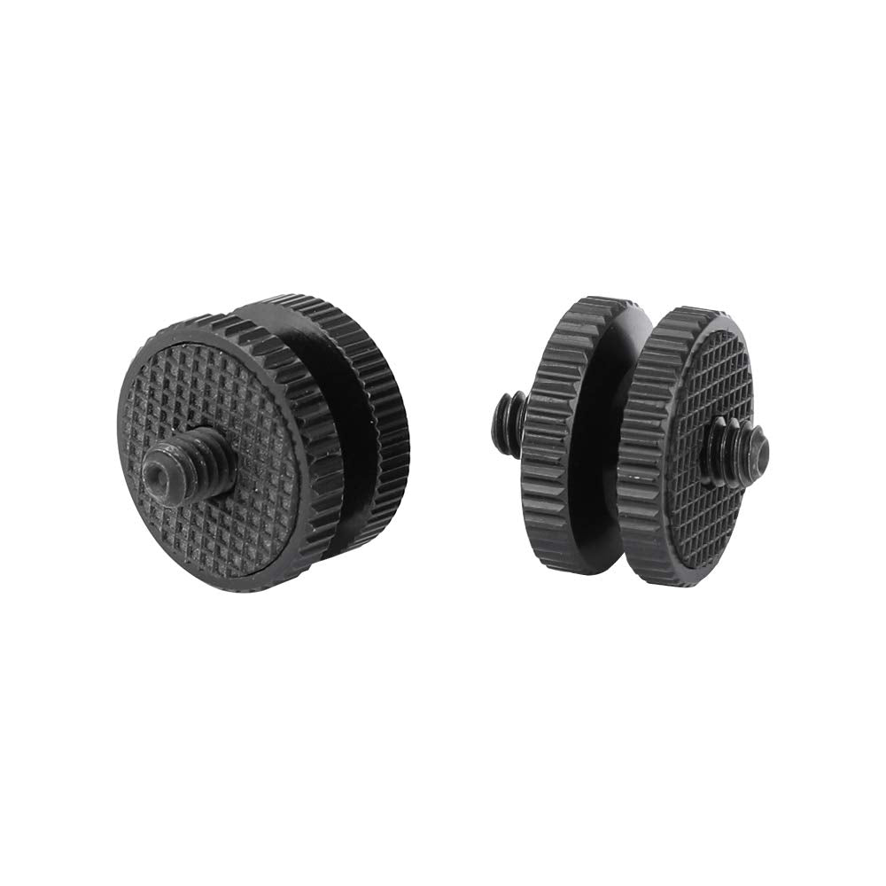 CAMVATE 1/4"-20 Male Thread Screw Double End (2 Pieces) - 2417 (Pack of 2)