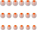 Earbud Tips Soft Silicone Earbuds Replacement Tips Fit for in-Ear Headphones(Inner Hole from 3.8mm - 4.2mm Earphones) 9 Pairs S/M/L,Transparent Orange
