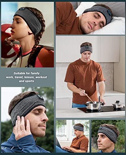 Perytong Wireless Sleep Headphones, Bluetooth Headband, On Ear, Coalblack, Model:PTL01