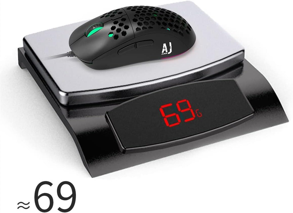 FIRSTBLOOD ONLY GAME. AJ380 69g Lightweight Gaming Mouse with Honeycomb Shell, RGB Backlit, 16000 DPI PixArt 3338 Sensor, Programmable 6 Buttons, Black