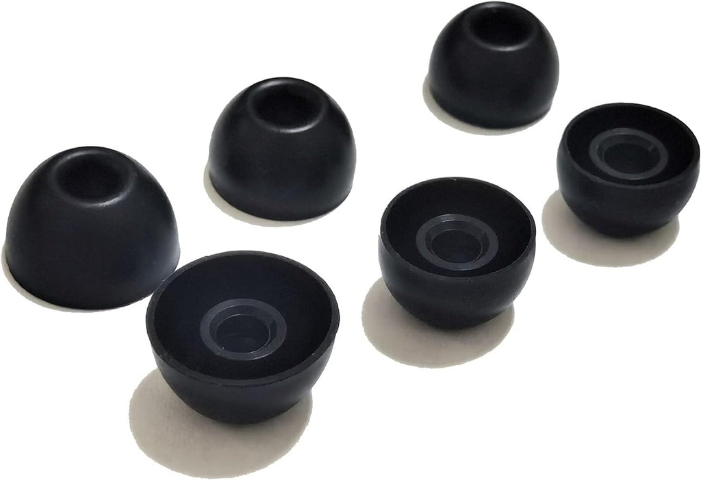 Silicone Ear Tips for Beats Fit Pro/Beats Studio Buds Tips Replacement Ear Tips for Beats Earbuds 6 Pairs LMS (Black)
