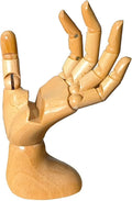 Mannequin Hand, Cell Phone Stand,Phone Holder,Phone Stand for Desk,maniquin Wooden Hand,poseable Figure,Wood Hand,Cell Phone Stand,Female Hand of Left for Mobile Phone.