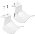 2-Pack Headphone Stand Hanger Wall Hooks, Save Space Headset Stand Holder for Universal Gaming Headset Airpods Max Sony Bose Beats, Strong Adhesive with Screws, White