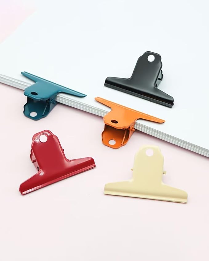 2PCS Extra Large Binder Clips Metal Bulldog Clip Large Paper Clamp Holder - Image 7