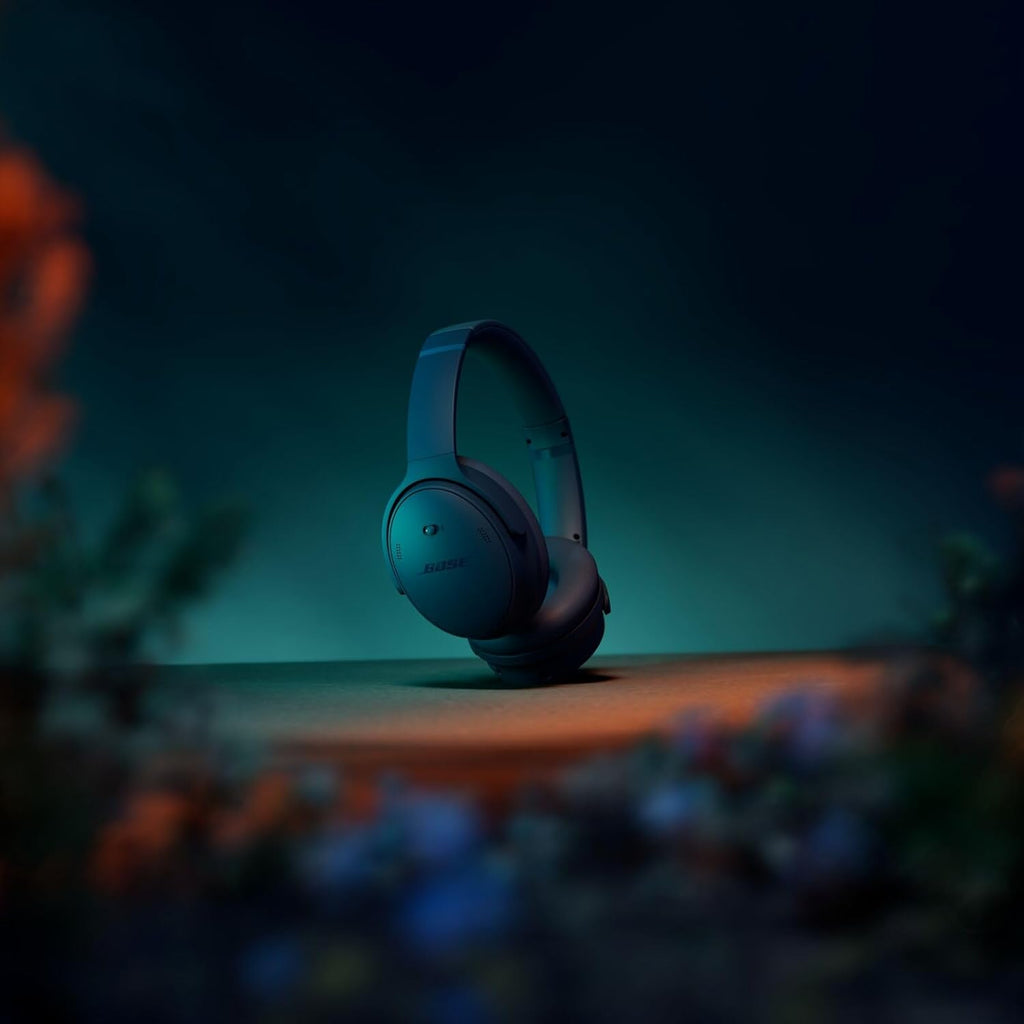 Bose QuietComfort Bluetooth Headphones, Wireless Headphones with Active Over Ear Noise Cancelling and Mic, Deep Bass, Up to 24 Hours of Playtime, Twilight Blue - Limited Edition Color