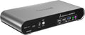 2 Computers 2 HDMI Monitor Automatic KVM Switch 8K@60Hz, Hotkey Switching, EDID, Support 5.1/7.1 Audio and Microphone, Aluminum Shell with Digital Display, USB 3.0 Hub, HDR10 with Cables