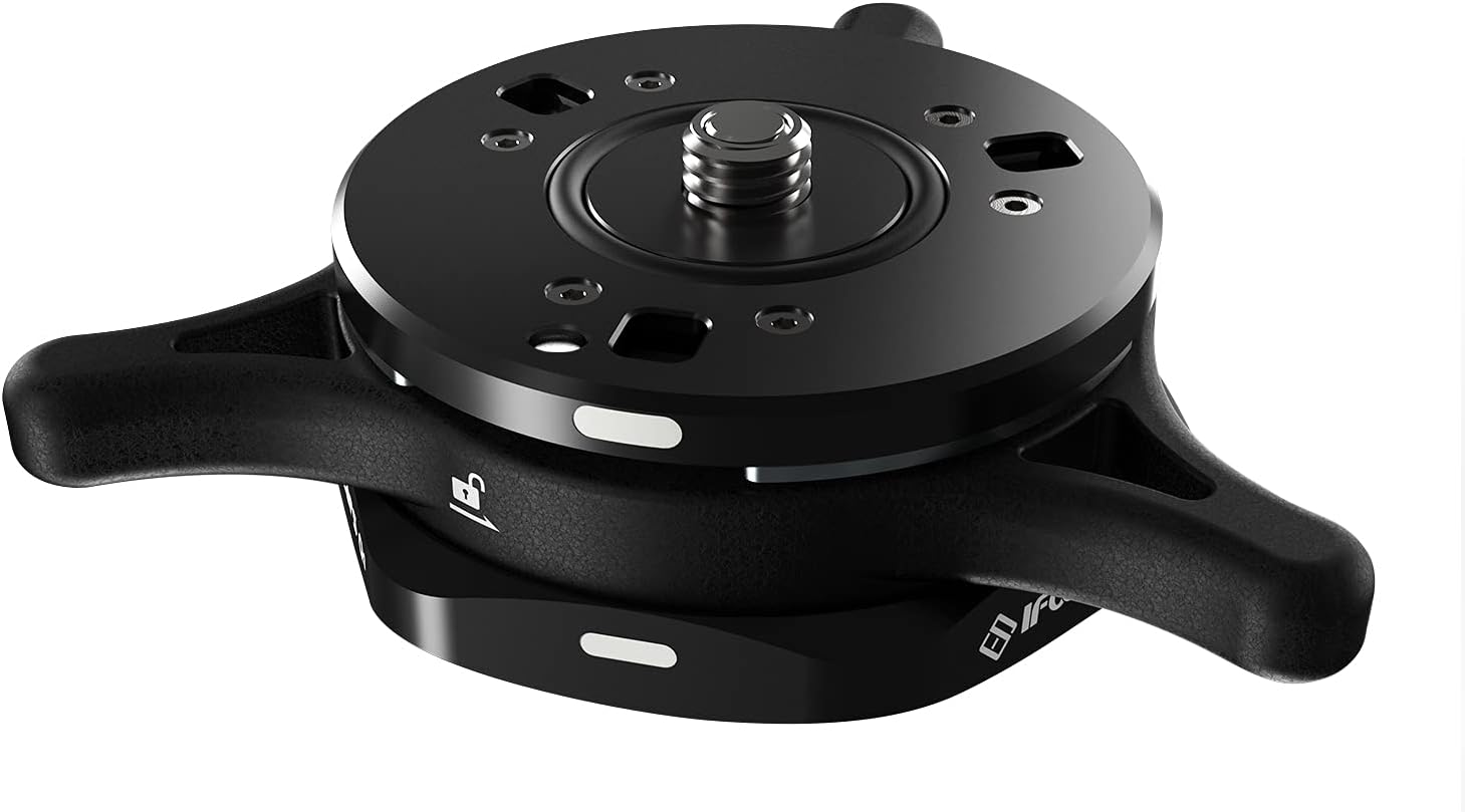 IFOOTAGE Seastar Q1S, Quick Release Plate, Upgrade Camera Quick Connect Tripod Mount Compatible with Canon, Nikon, Sony DSLR Camcorder Video Photography, Ball Head,Tripod, Monopod, Slider etc