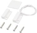 Magnetic Reed Switch Wired Surface Mount Normally Closed NC Contact Sensor Alarm Magnetic Door Switch with 2 Wires, ABS, MC-38