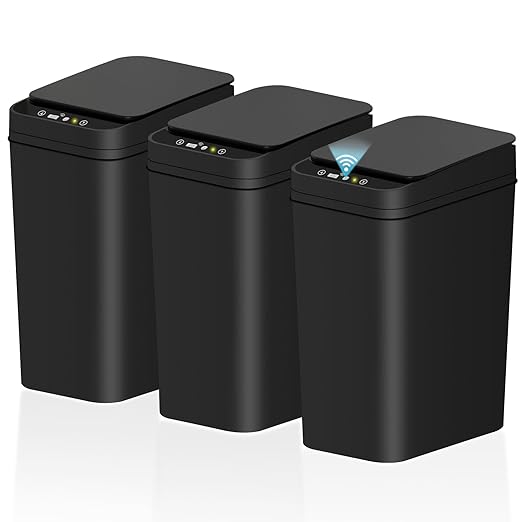 jinligogo 3Pack Bathroom Small Trash Can by SecureSpacesCleanerPlaces