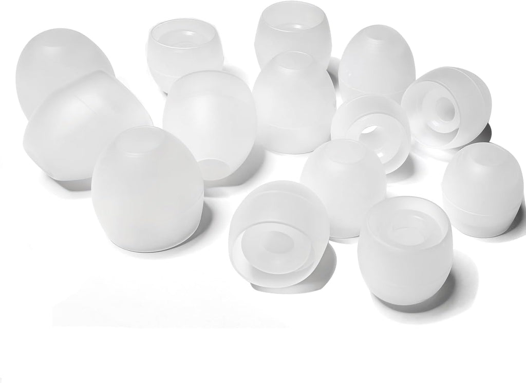 8 Pairs Extra Small Earbuds Tips, Silicone Ear Tips Universal, Silicone Earbud Tips Replacement Transparent