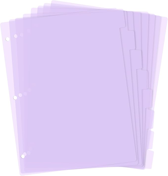 3 Ring Pink Binder Dividers by KALIONE