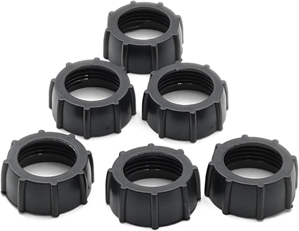 Maxmoral 16PCS Black Plastic Tightening Nut Ball Joint Fixing Adapter Head Holder Ring Car Holder Screw Fixing Head Holder for 17mm Ball Adapter