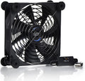 Quiet 140mm USB Fan, 5V USB Portable Cooling Fan for Flat Panel TV Receiver Router DVR PlayStation Xbox Computer Cabinet Cooler