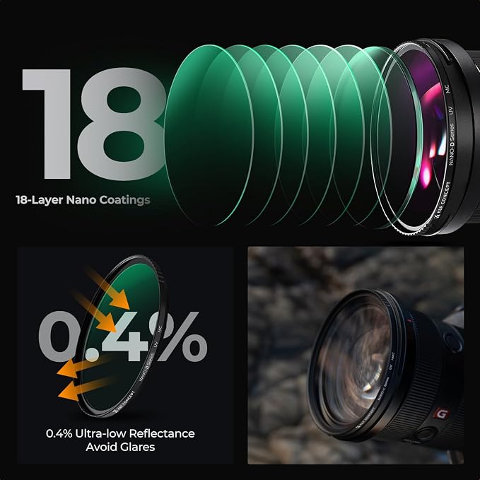 K&F CONCEPT 55mm MC UV Lens Protection Filter - Image 5