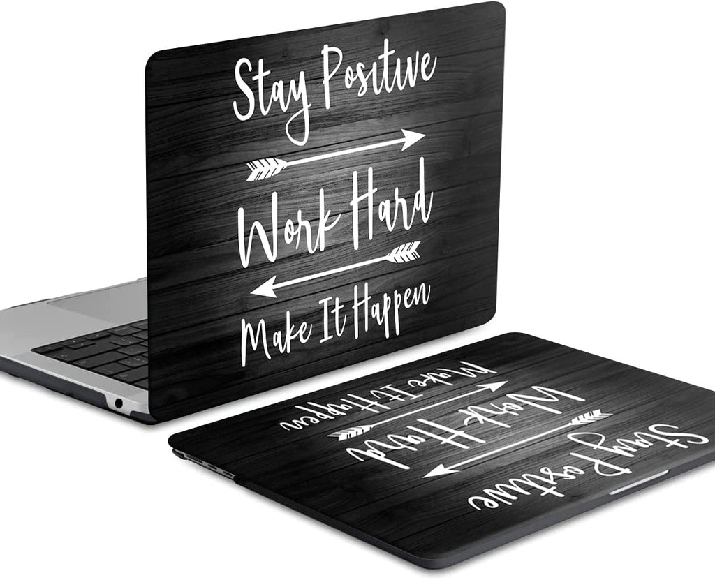 iCasso for MacBook Air 13 inch Case 2025 2024-2022 Release M4 A3240 M3 A3113 A2681 M2 with Liquid Retina Display, Hard Plastic Shell for Mac Air 13.6, Keyboard Cover&Screen Protector, Stay Positive