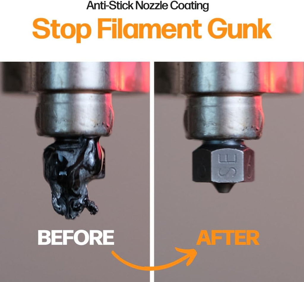Slice Engineering Plastic Repellent Paint Repels Plastic & Prevents Buildup on the Nozzle | Get Enhanced Print Quality | Hassle-Free Application | Water-Based PTFE Nanosuspension (3 mL - 1 Pack)