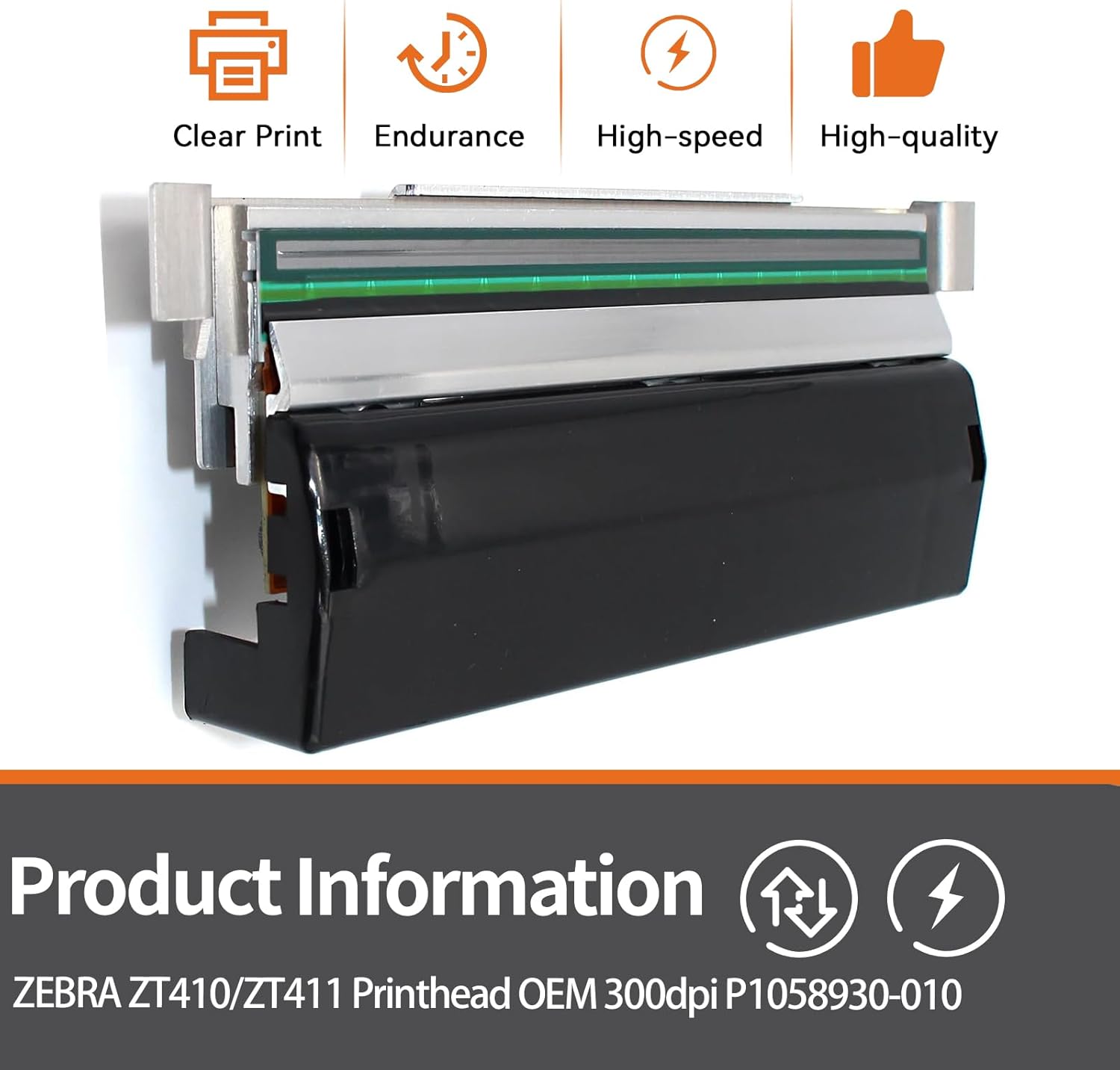 P1058930-010 New Printhead for Zebra ZT411 ZT410 Thermal Industrial Printer |High-Class-Replace| 300dpi