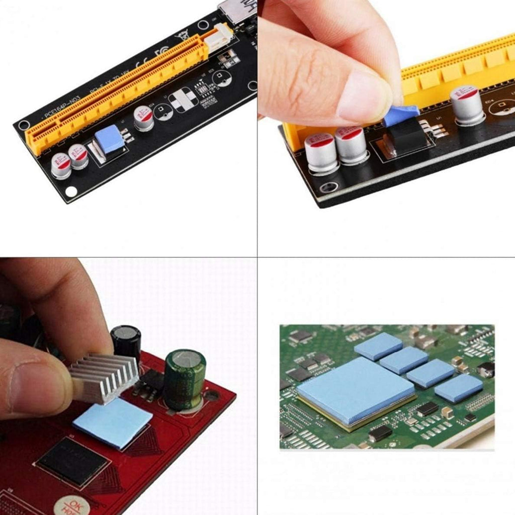 Thermal Pad, 200x200x1.5mm, Highly Efficient 6.0 W/mK, Insulated Heat Resistant Silicone Pad for IC SSD CPU GPU Heat Sink LED Cooling