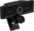 1080P Webcam with Mics, Auto Light Correction, USB Plug&Play, Privacy Cover, Computer Webcam Connect Bluetooth Headset/Earphone/Speaker, Full HD for Business Meetings & Live Streaming