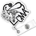 CMA Badge Reel Retractable for Certified Medical Assistant & Medical Worker by Bydevia