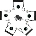 Security Retractable Cable Lock Portable Keyed Laptop Lock 5 Keys 8Ft for Monitors, Laptops, MacBooks, Tablets, iPad,Mac Mini,(5 Pack Keyed Alike)