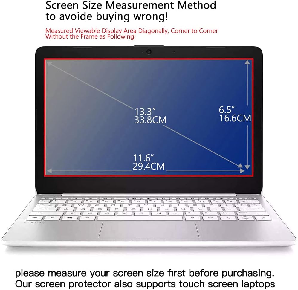 FILMEXT 2 Pack 13.3 inch Laptop Screen Protectors Eye Protection Anti Glare Anti Blue Light Screen Protector Compatible with major brands (Asus, Acer, HP, Dell, Toshiba, Lenovo 13.3"(16:9) Laptop