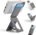 MOFT Phone Tripod Wallet, 3 in 1 Phone Stand MagSafe, NFC-Supported Magnetic Phone Wallet, MOVAS Vegan Leather Adjustable Card Holder, Taupe
