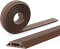 Eapele 6.5 ft Floor Cord Cover Heavy Duty Cable Protector, Cord Covers for Wires on Floor, Floor Cable Cover Easy to Unroll Prevent Trip Hazard for Home Office or Outdoor Settings (Brown)