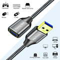 USB 3.0 Extension Cable 6 ft,5Gbps High Speed USB 3.0 Type A Male to Female Extension Cord,USB Extension Lead Compatible with USB Flash Drive, Hard Drive, Card Reader,Scanner,Keyboard (6FT)
