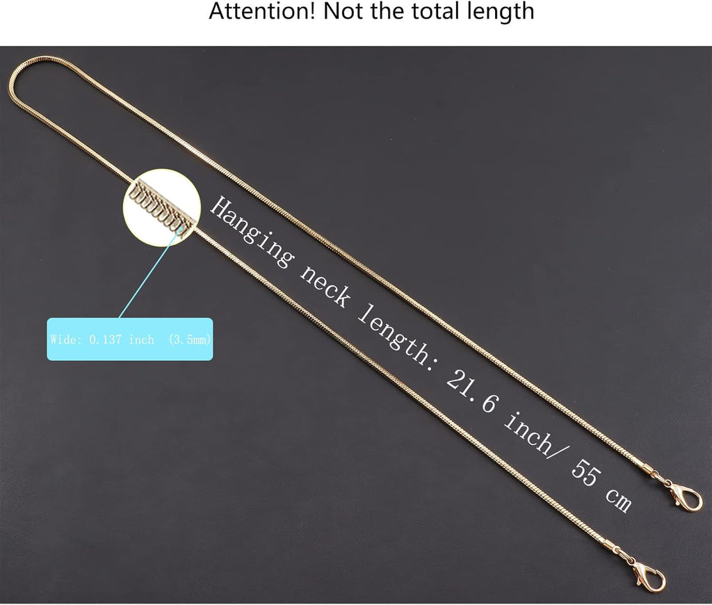 Snake Chain Phone Strap Universal phone lanyard phone strap connector (Snake-Chain（Light gold） G5)