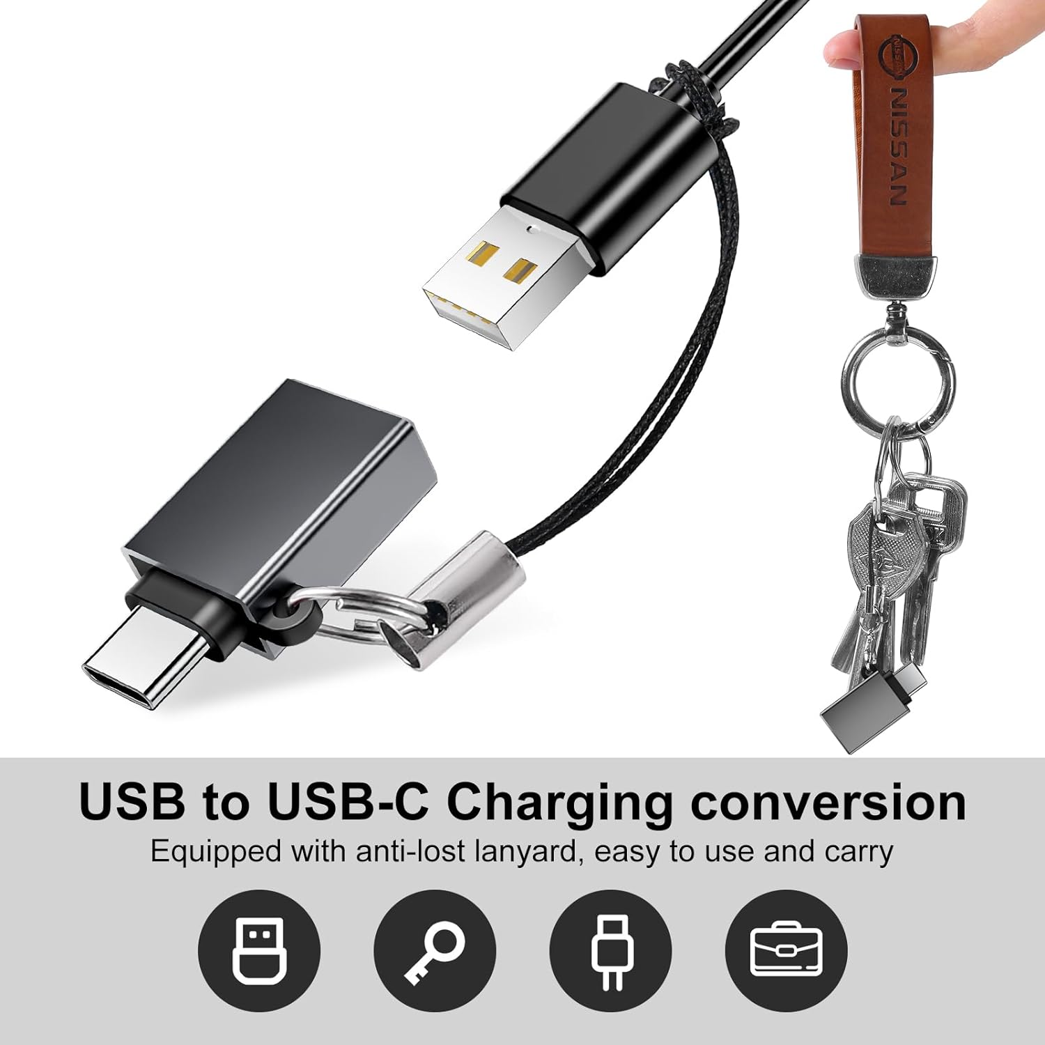 USB Type C Adapter 8 Pack,USB to USB C Adapter,USBC Type A Male Female OTG Converter Adaptor,Charger Cable Connector for iPhone 15 14 13,MacBook Pro,iPad,iMac,Grey