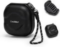Cwatcun Hard Shell Lens Filter Case, Camera Filter Case for 7 Filters Up to 100mm with Hand Strap, Dustproof & Waterproof Camera Lens Filter Storage Case for ND UV CPL Filter Pouch