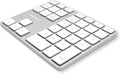 Macally Bluetooth Number Pad for Laptop - Rechargeable Wireless Numeric Keypad - Slim 35 Key Wireless Number Pad for Data Entry, 10 Key Numpad Compatible with Mac, MacBook, iPad, PC Desktop, Windows