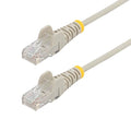 StarTech.com 4ft Gray Slim CAT6 Ethernet Cable, Snagless RJ45, 28AWG Pure Bare by StarTech