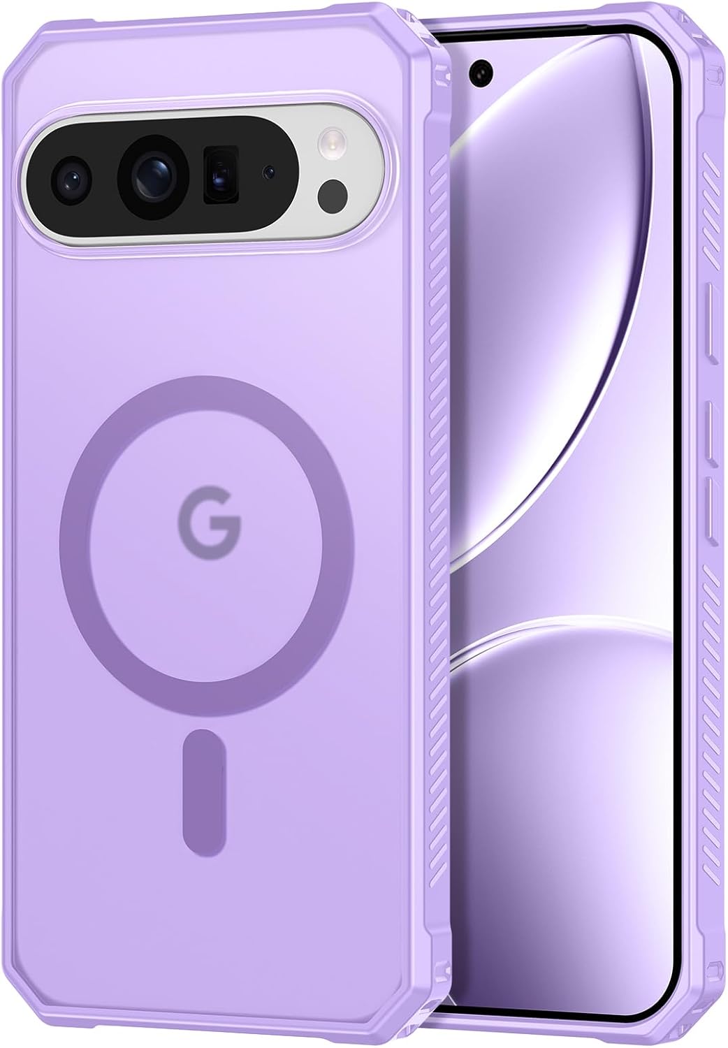 Magnetic for Google Pixel 9 Pro XL Case, [Military Grade Drop Protection] [Compatible with MagSafe] Shockproof Slim Translucent Matte Anti-Slip for Women Girls Men Case, Lavender