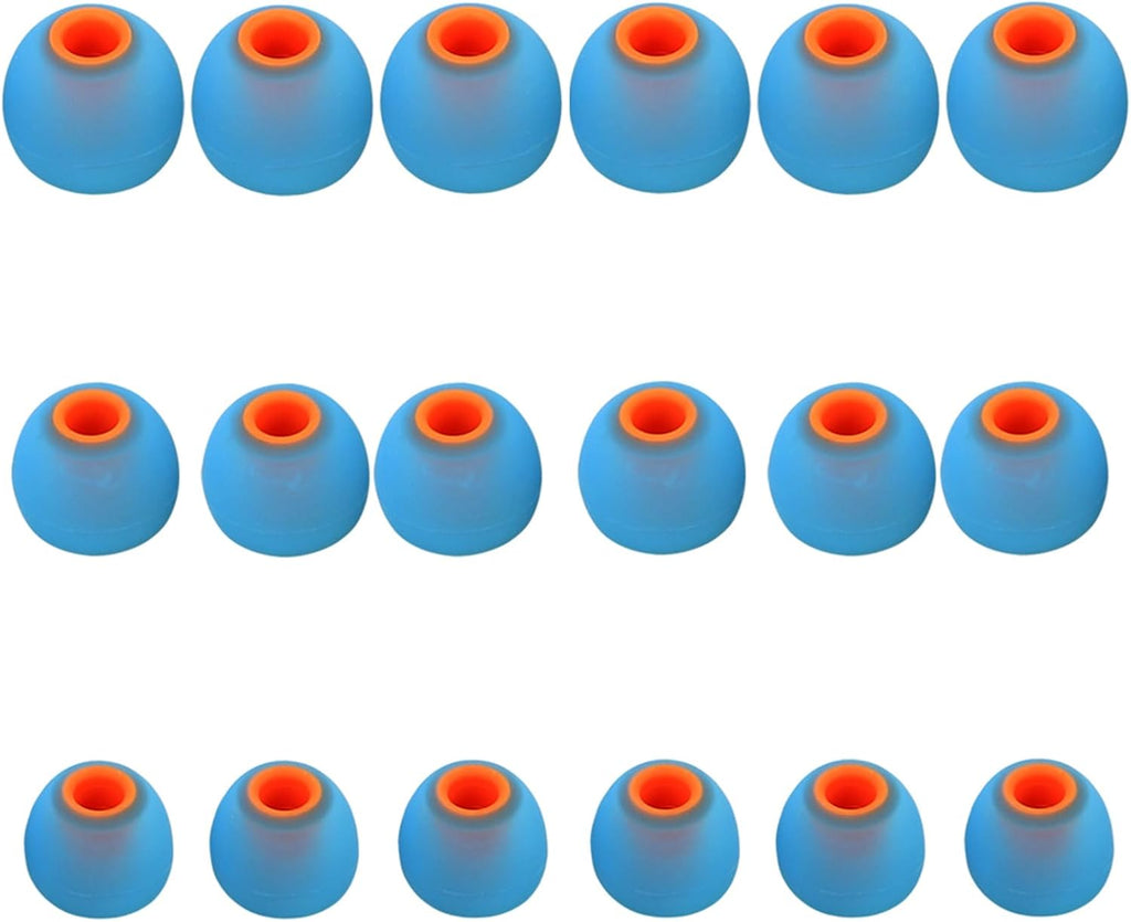 Earbud Replacement Tips Silicone Earbud Tips Earbud Caps Fit for in-Ear Headphones (Inner Hole 3.8mm -5.1mm) Earbud Rubber Tips Ear Tips 9 Pairs S/M/L