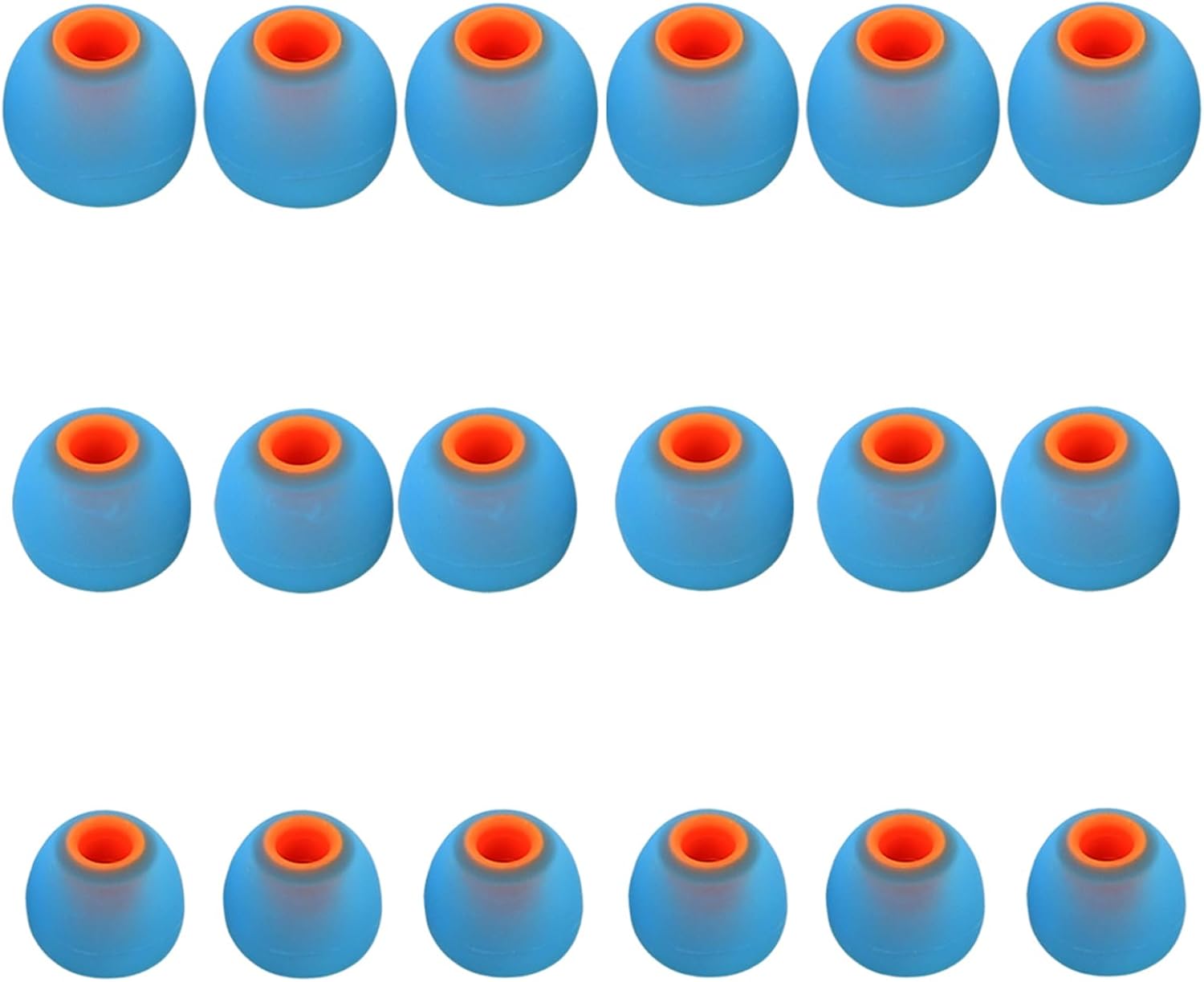 Earbud Replacement Tips Silicone Earbud Tips Earbud Caps Fit for in-Ear Headphones (Inner Hole 3.8mm -5.1mm) Earbud Rubber Tips Ear Tips 9 Pairs S/M/L