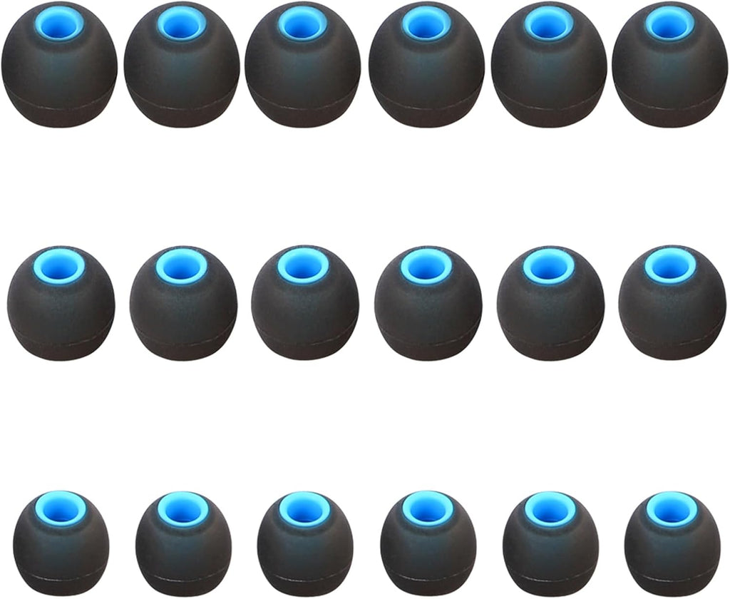 Silicone Replacement Earbud Tips Earbud Covers Fit for in-Ear Headphones (Inner Hole 3.8mm -5.1mm) Earbud Replacement Tips Earbud Rubber Tips 9 Pairs S/M/L