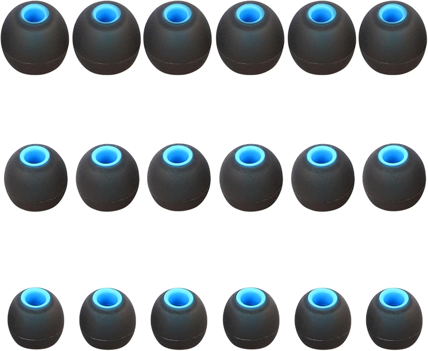 Silicone Replacement Earbud Tips Earbud Covers Fit for in-Ear Headphones (Inner Hole 3.8mm -5.1mm) Earbud Replacement Tips Earbud Rubber Tips 9 Pairs S/M/L