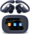 Wireless Earbuds, ANC Noise Cancelling Sport Ear Buds with Multifunctional Touch Screen, Bluetooth 5.4 Headphones, Bass Stereo Sound, 5 EQ Over The Ear Earbuds for Sports/Workout/Gym-Dark Blue